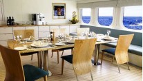 Motor Yacht True North  Dining Room